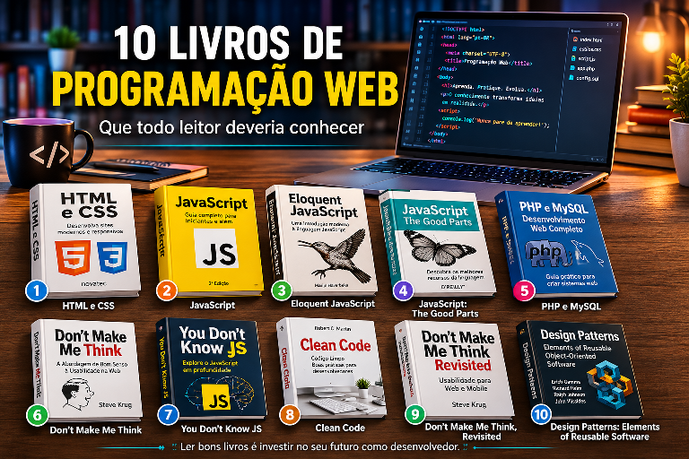 10 livros de programação web que todo iniciante em programação deveria conhecer